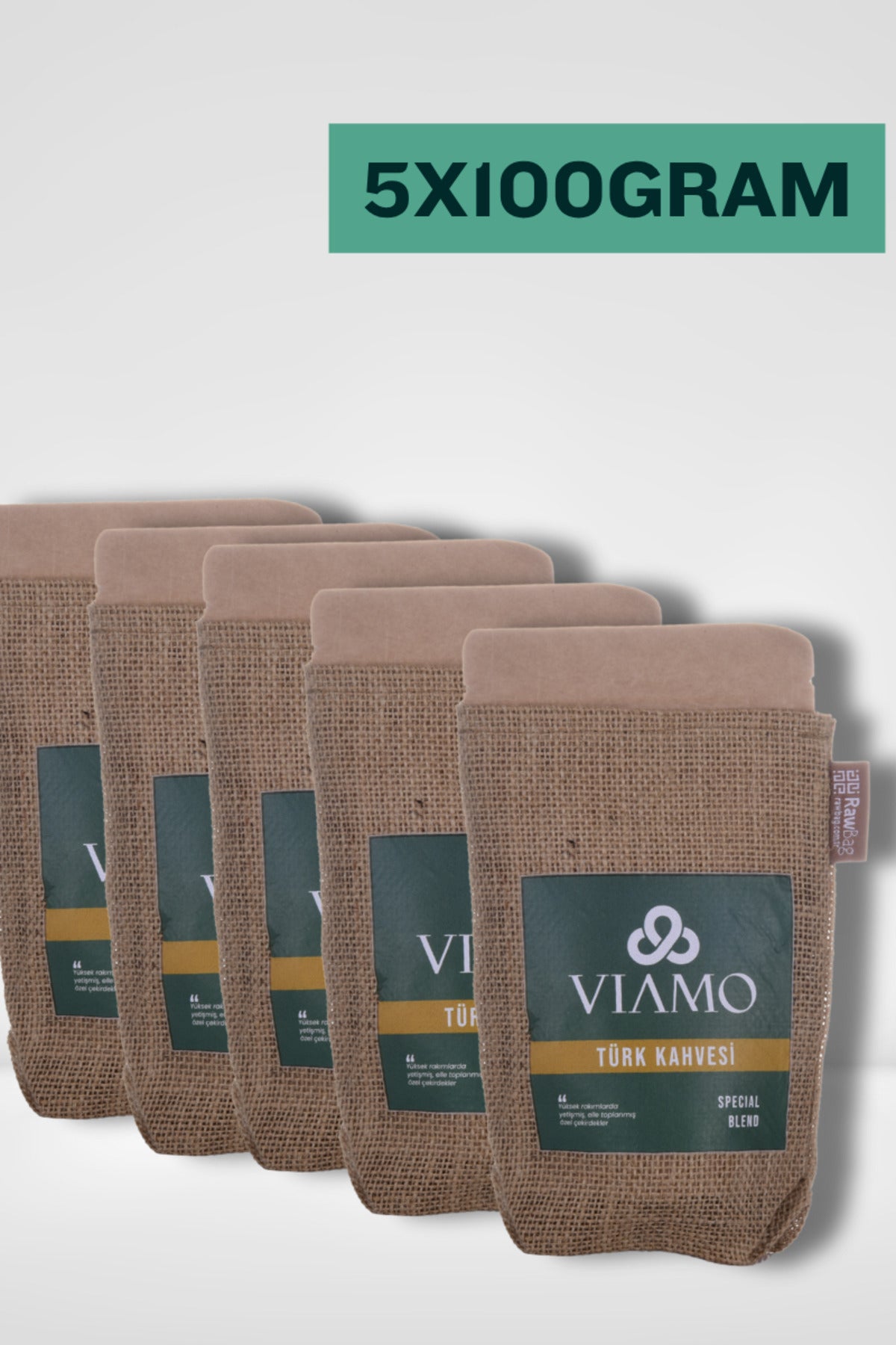 5 Adet Öğütülmüş Türk Kahvesi 100 gram Orta Kavrulmuş 5x100gram