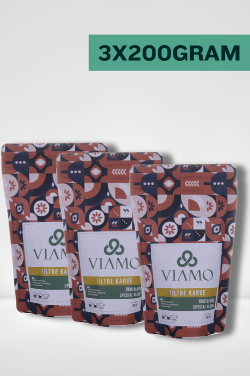 3 Adet Öğütülmüş Filtre Kahve 200 gram Orta Kavrulmuş Gold 3x200gram
