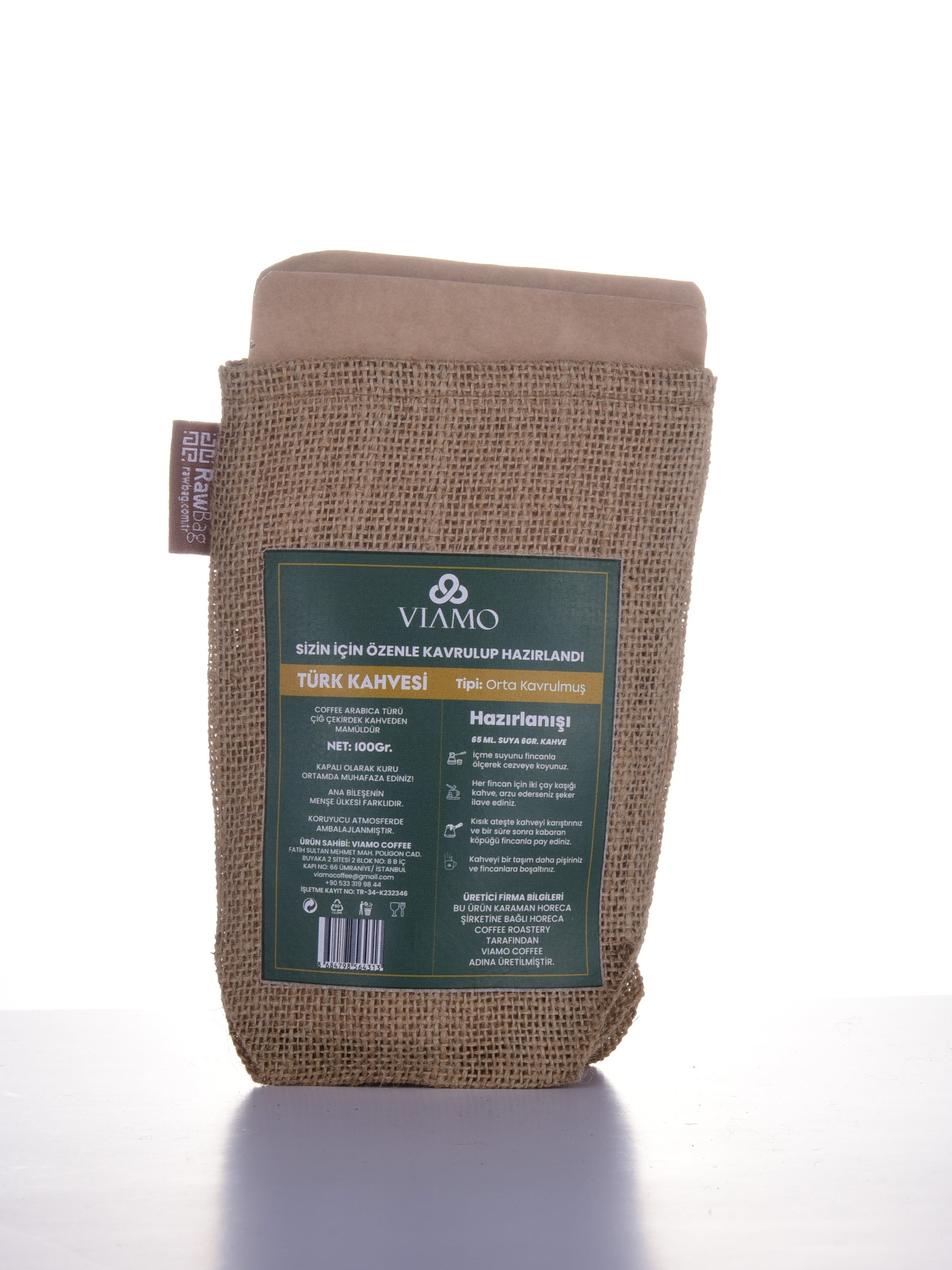Öğütülmüş Türk Kahvesi 100 gram (Orta Kavrulmuş)